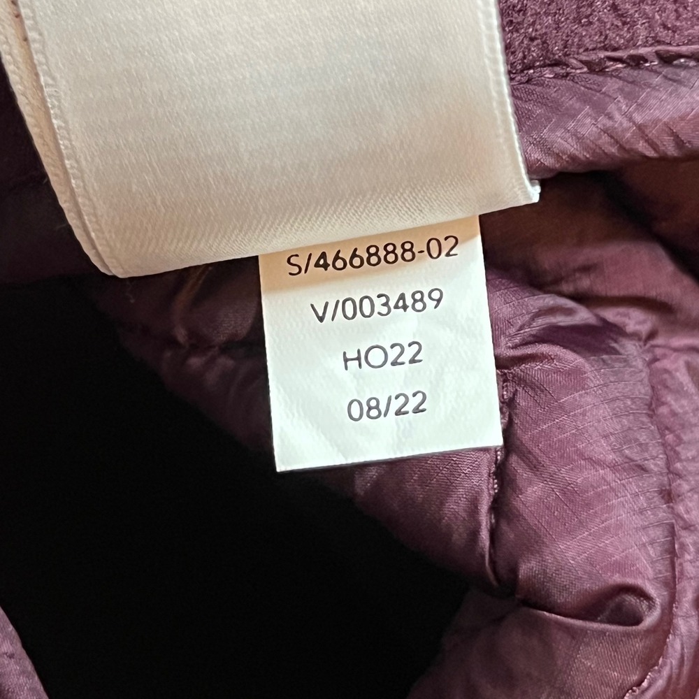 Athleta Cozy Sherpa Snap‎ Sweatshirt Oversized 466888 Maroon Women's Size Small - Picture 11 of 11